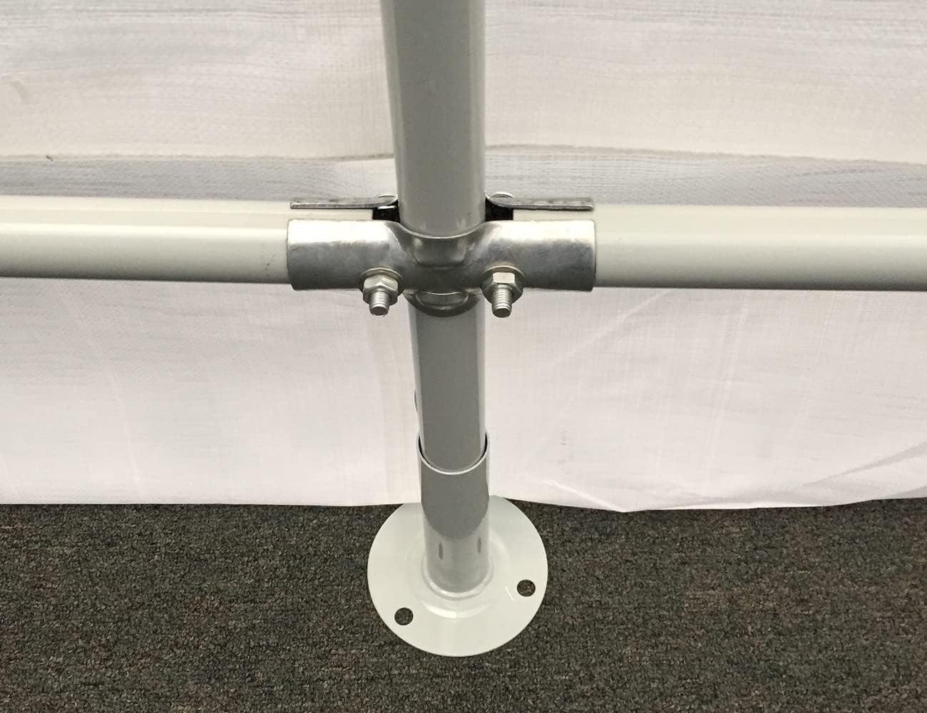 Greenhouse 10-Feet By 10-Feet, 1 3/8-Inch Steel Frame, 6-Leg, Opaque, GH1010