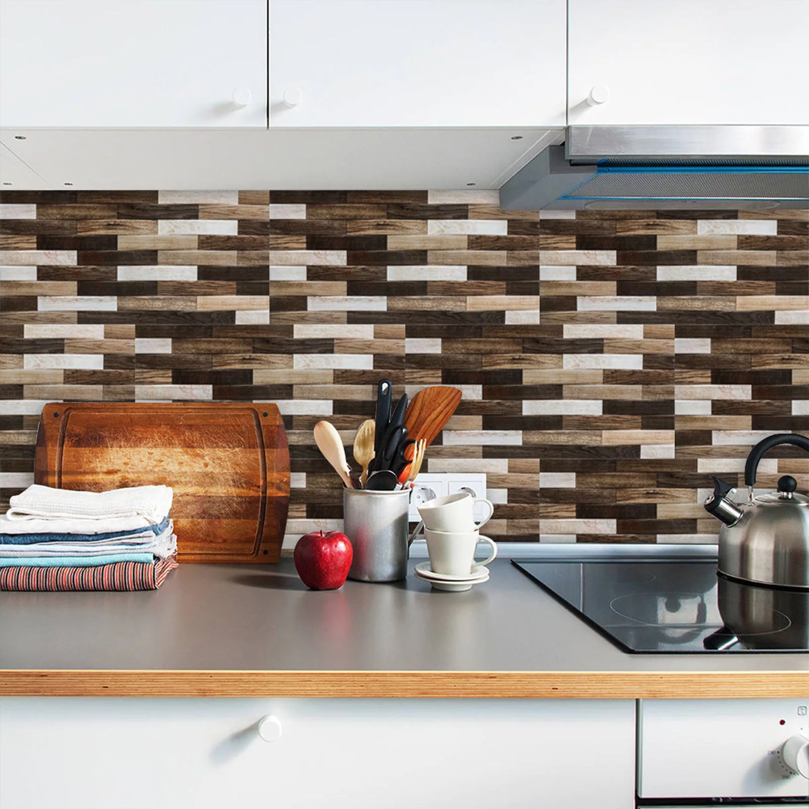 1Set 10PC 3D Tile Sticker Self Adhesive DIY Waterproof Tile Wall Sticker Bubble Wall Decal