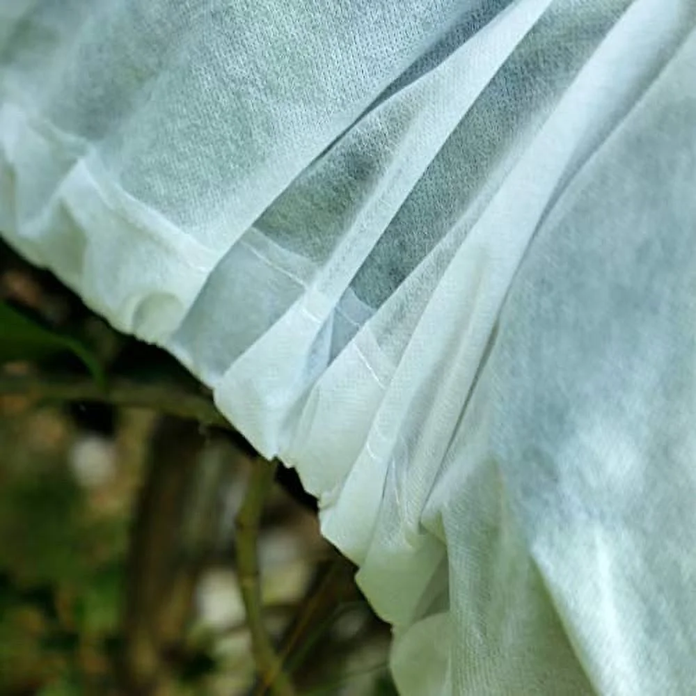 2Pack 39x39in Plant Cover Warm Frost Protection Bag with Zipper for Shrubs Trees from Being Damaged, Bad Weather 60gsm