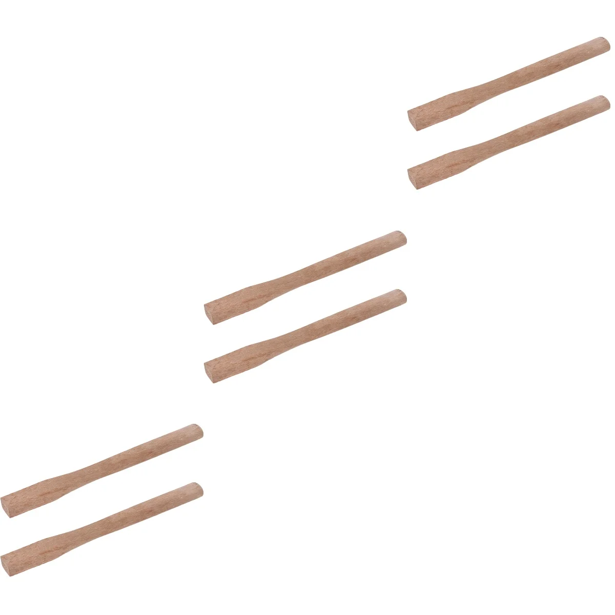 NUOLUX 6 Pcs  Axe Handle Replacement Wooden Axe Handle Grip Practical Axe Wood Handle Axe Supplies