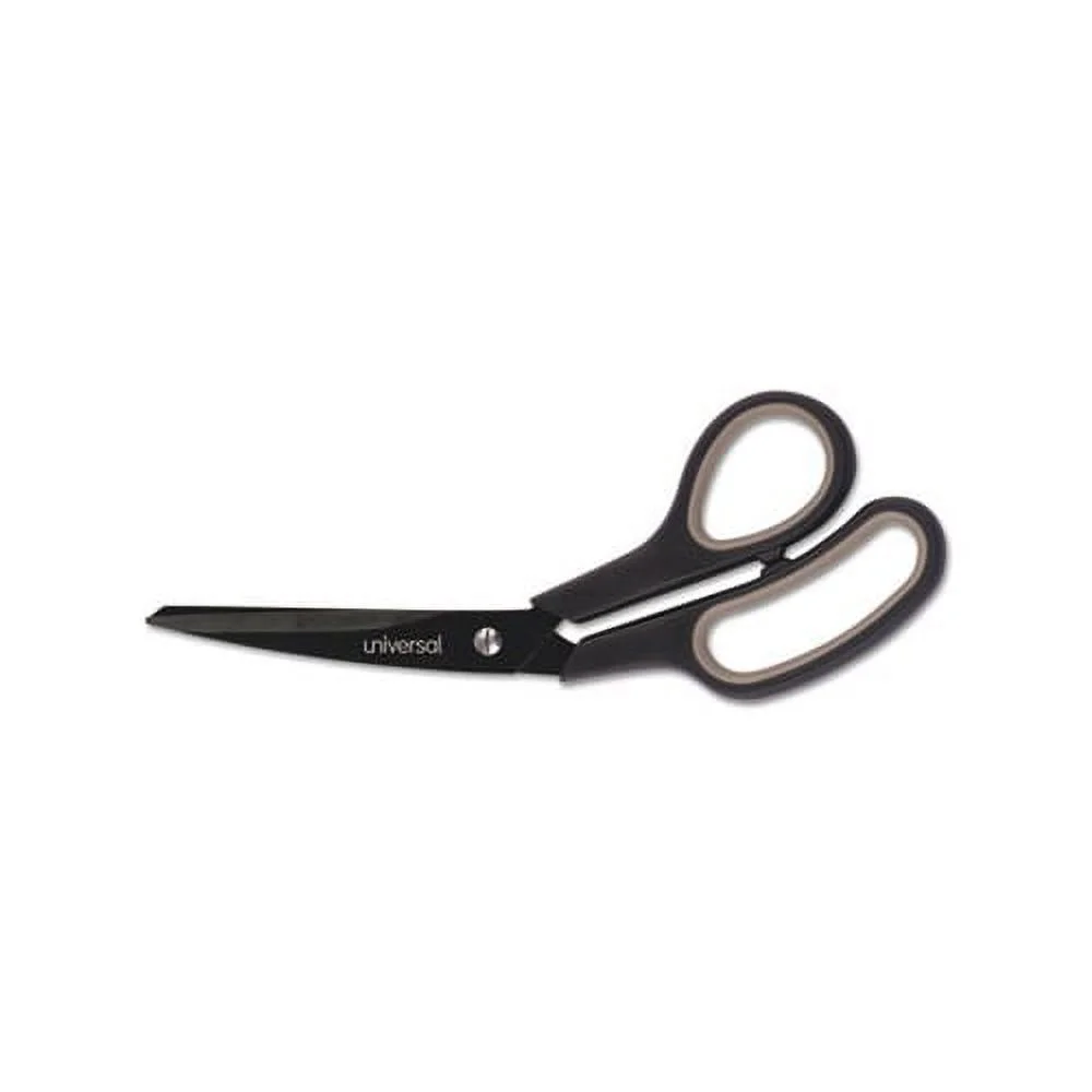 Industrial Carbon Blade Scissors 8" Long, 3.5" Cut Length, Black/Gray Offset Handle