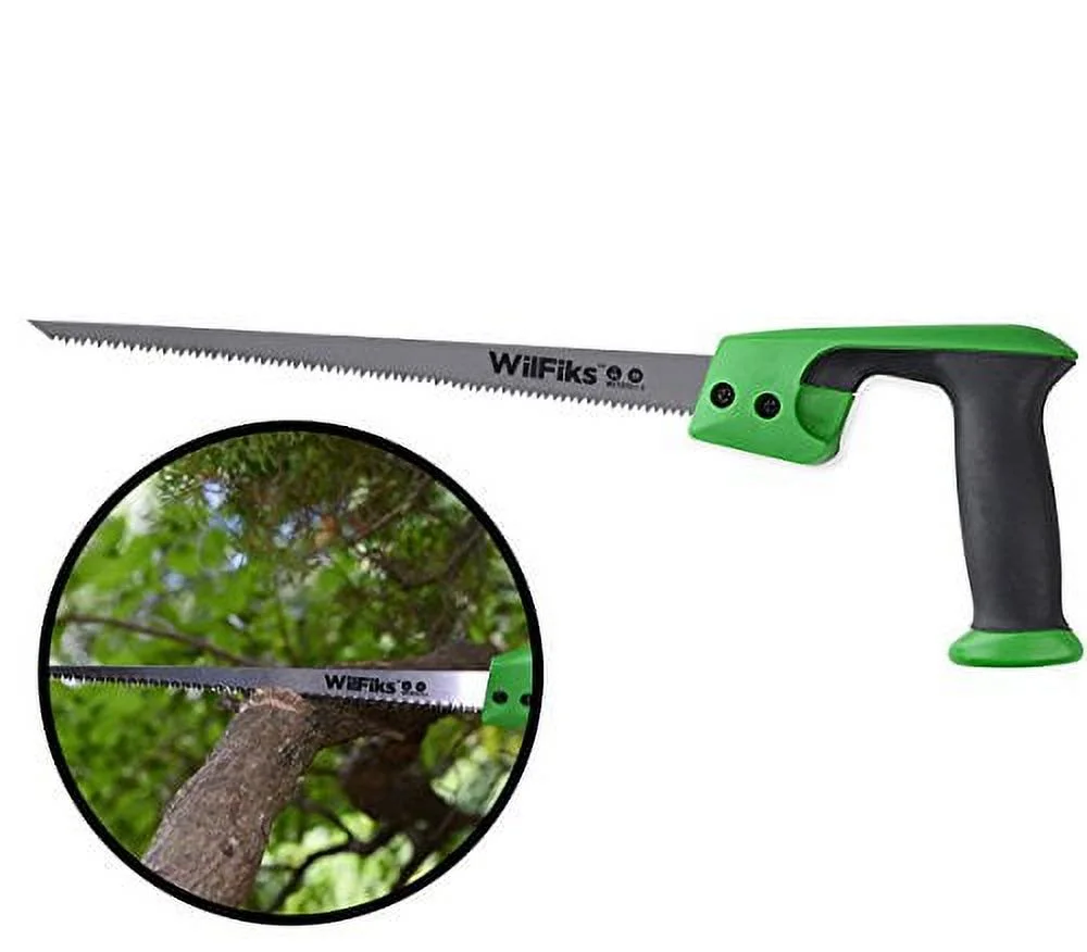 WilFiks Razor Sharp 12? Compass Saw, Pro Hand Saw, Keyhole Saw, Perfect For Sawing, Trimming, Gardening, Pruning & Cutting Wood, Drywall, Plastic Pipes & More, Comfortable Ergonomic Non-Slip Hand