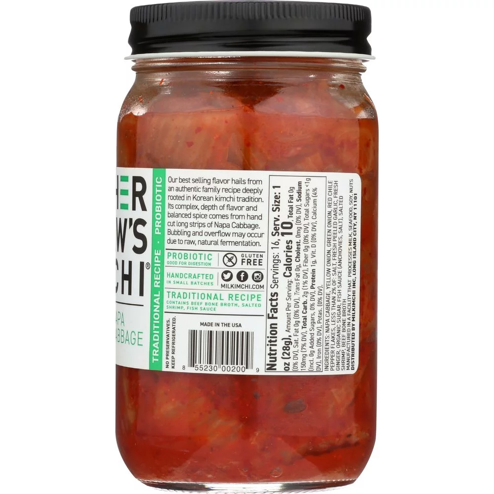 Mother In Laws Kimchi House Napa Cabbage Kimchi, 16 Fluid Ounce -- 6 per case.