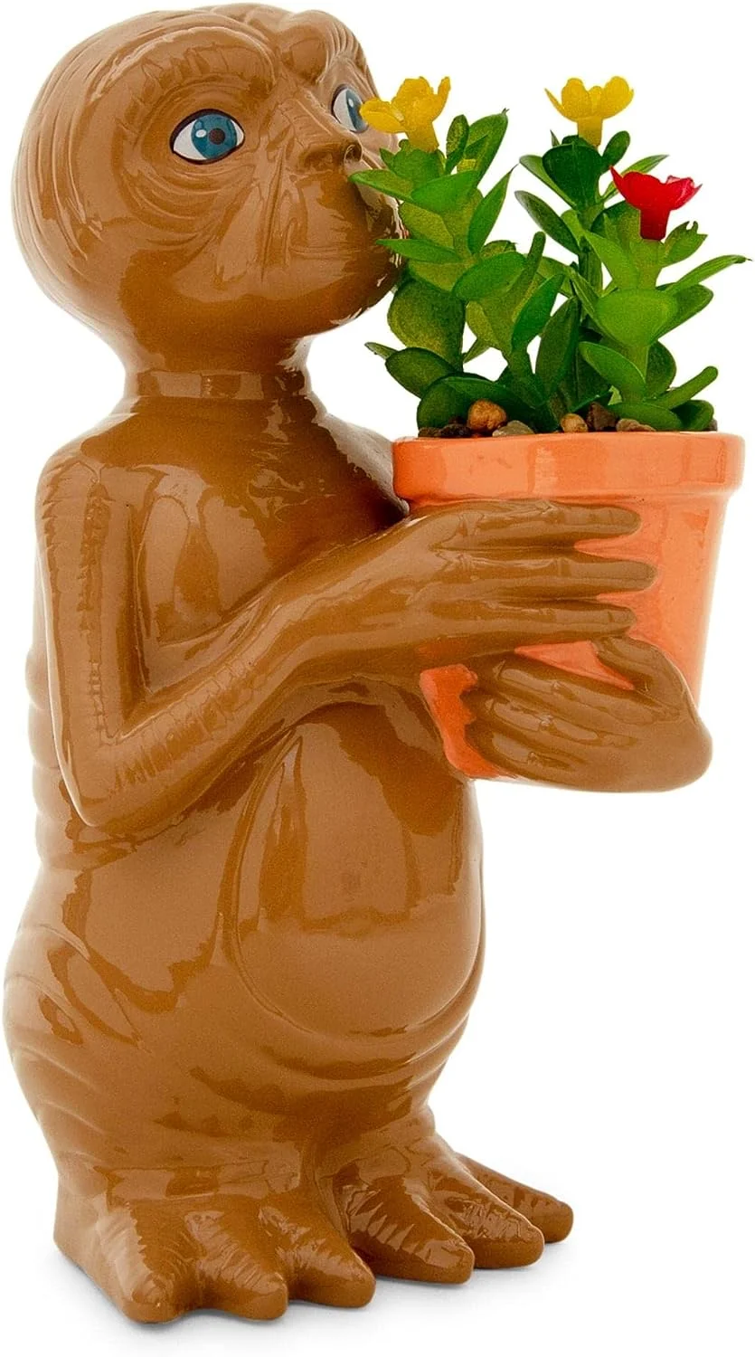 The Extra-Terrestrial 7-Inch Ceramic Planter With Artificial Succulent