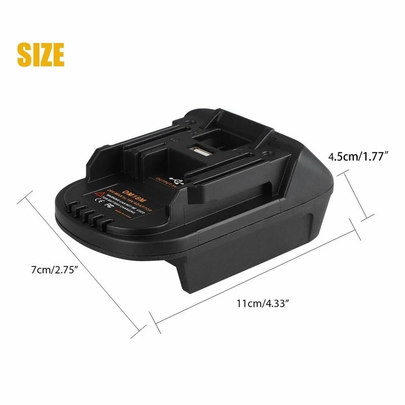 The Perfect Part Dewalt 20V Battery Adapter, Dewalt to Milwaukee Battery Adapter Converter