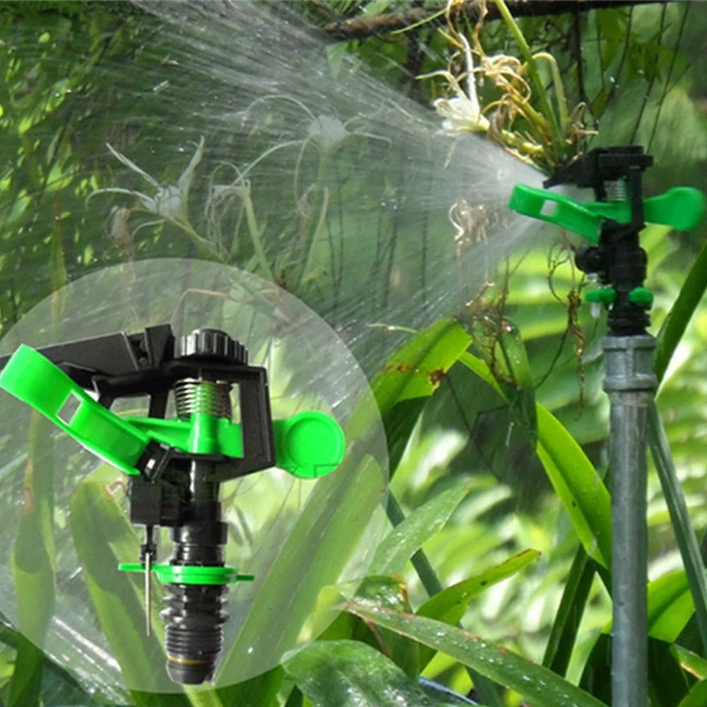 Greening Rotation Tools Controllable Plastic Drip System Irrigation Tools Sprinkler Irrigation Sprayer Drippers Sprinklers 360 Degree Rotating Adjustable Garden BLACK