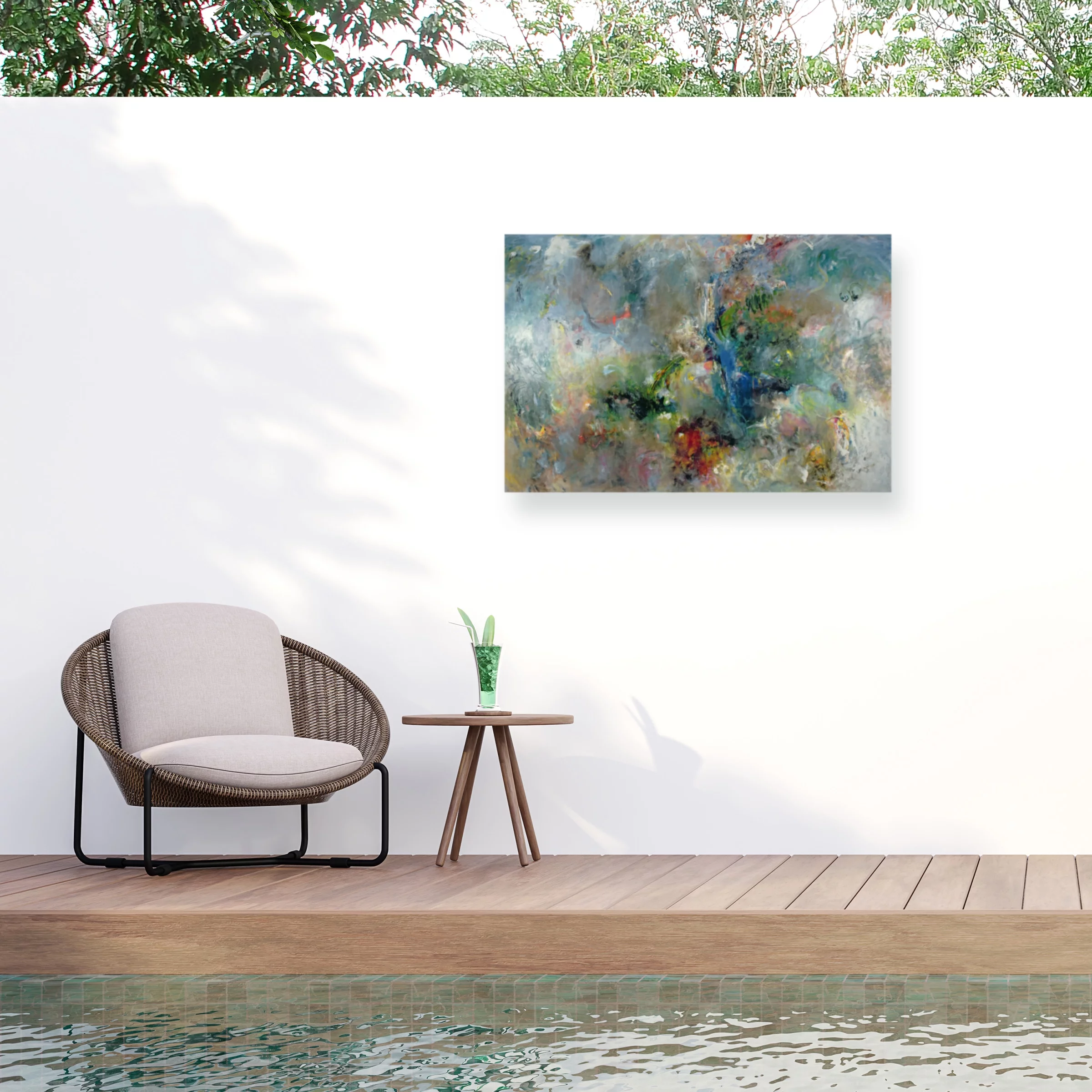 Jane Deakin 'Valley of the Waterfalls' Outdoor All-Weather Wall Decor