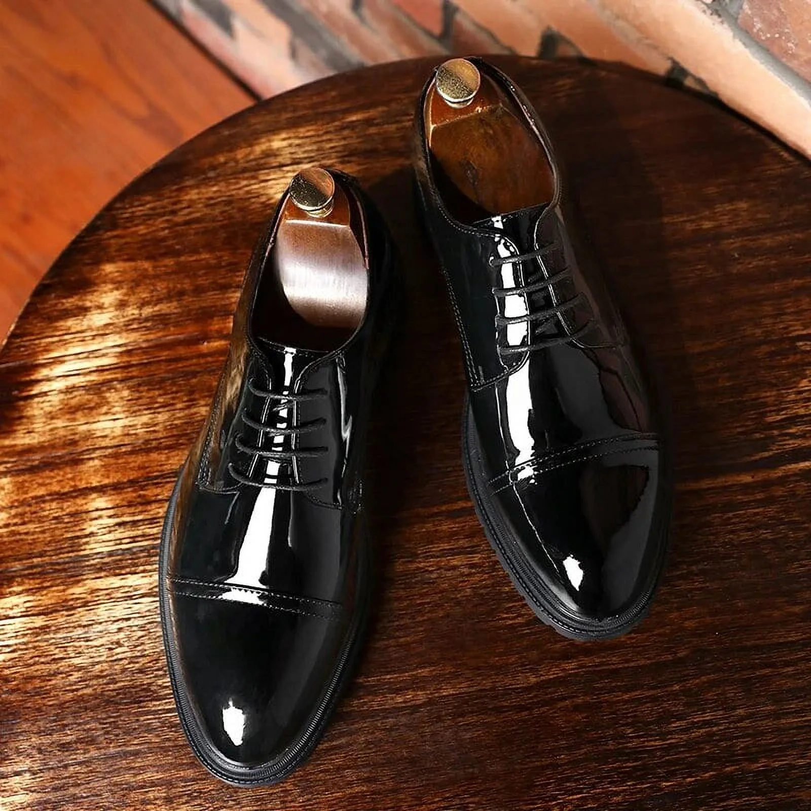 Men Genuine cow leather brogue wedding Business mens casual flats shoes 2020 black vintage oxford shoes for men's shoes