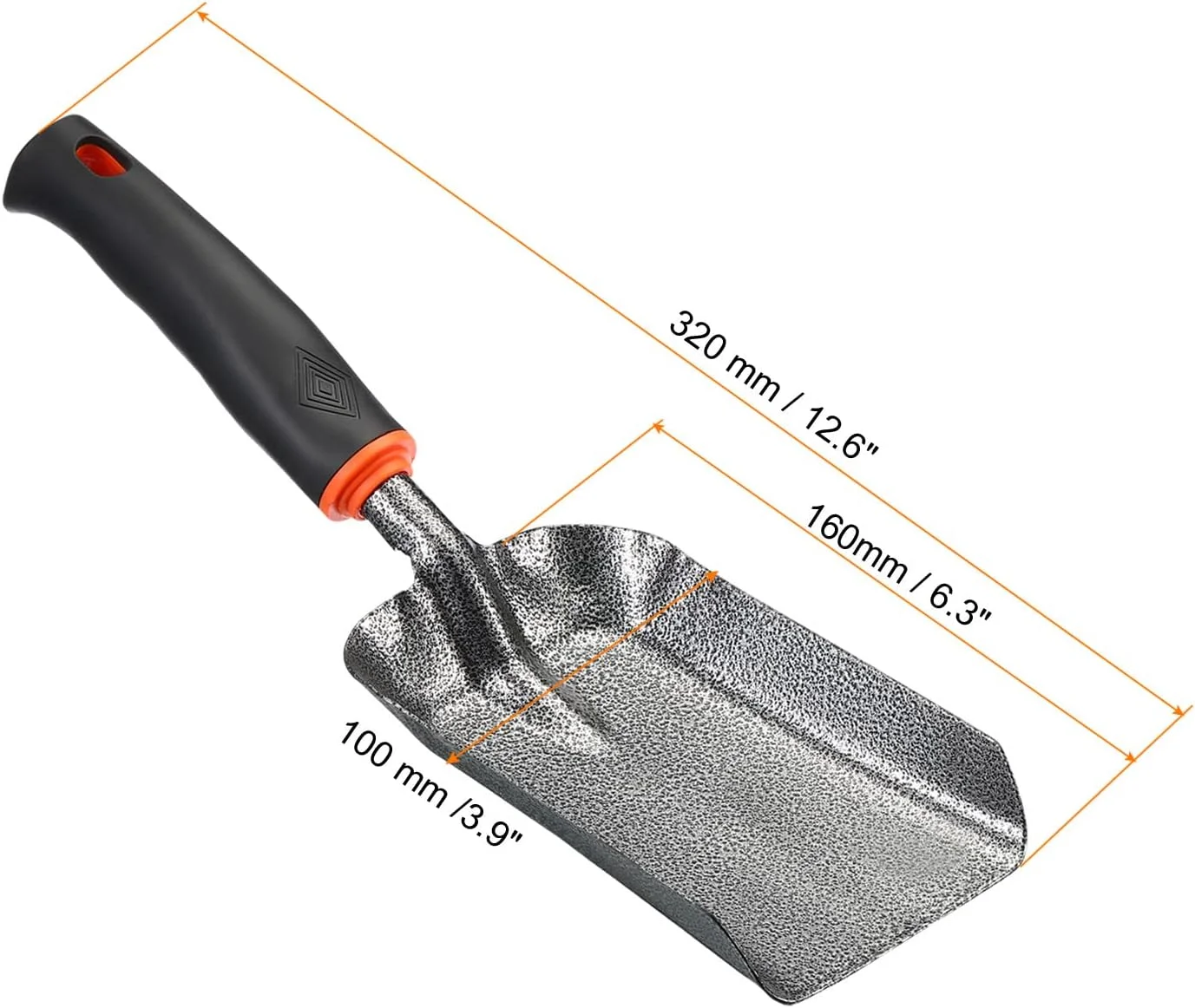 Gardening Square Hand Shovel  Set of 2 Durable Garden Trowels  Ergonomic Garden Square Head Shovels for Planting  Weeding  and Digging in Flower Beds - Essential Transplant Tools for Gard