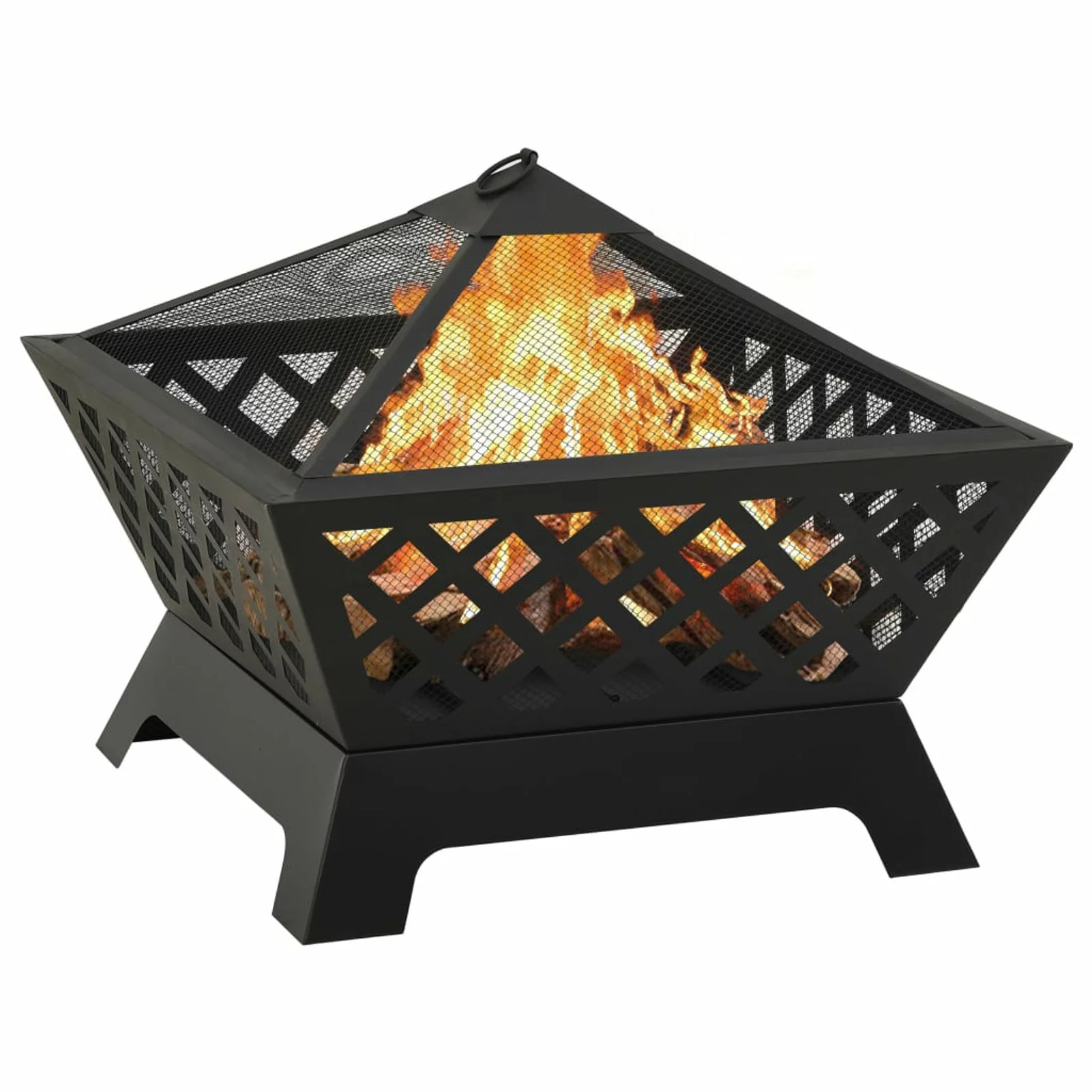 Carevas Fire Pit with Poker 25.2