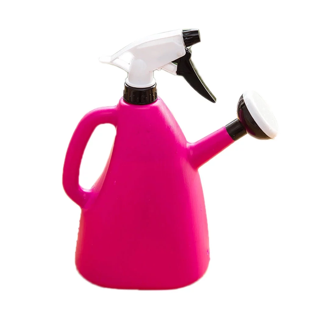 New Portable 1000ML Sprinkling Manually Gardening Tools Watering Can Plant Water Sprayers Flower Irrigation Spray Water Bottle rose red