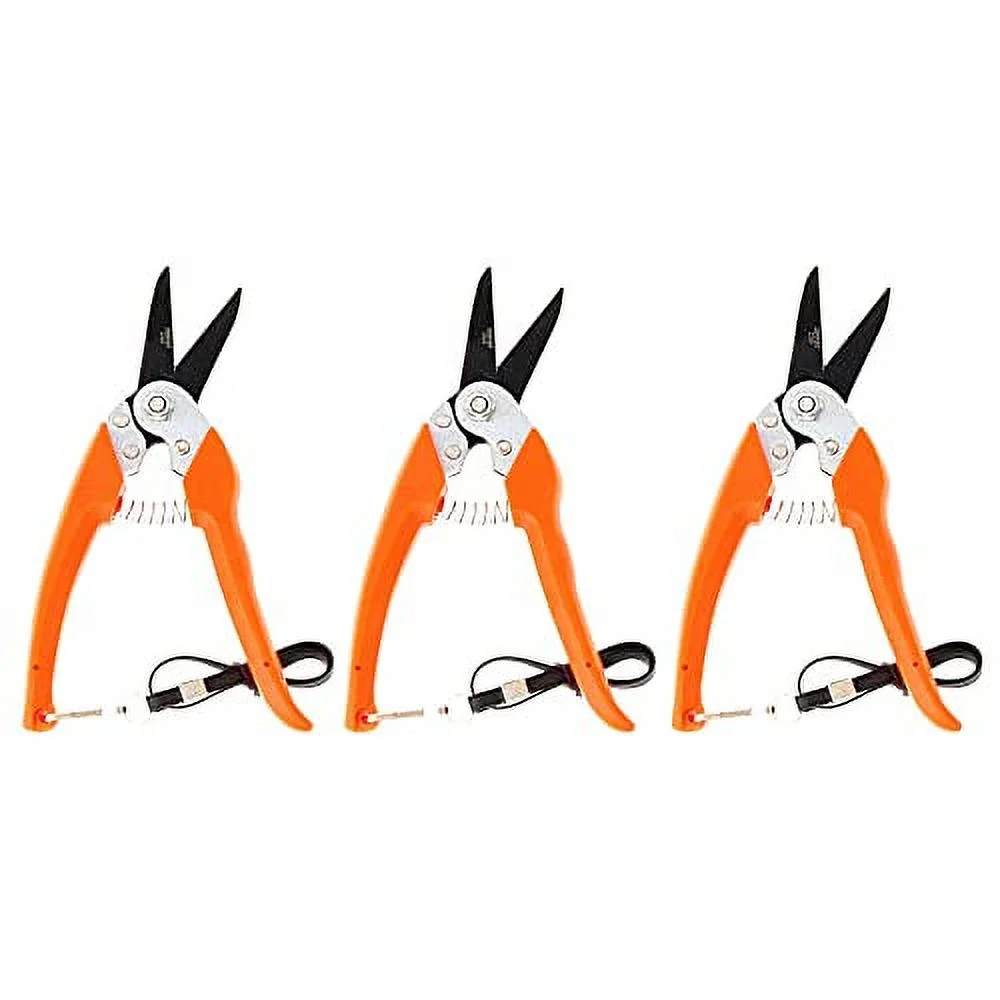 Zenport Z116-3PK Hand Pruner, Orange