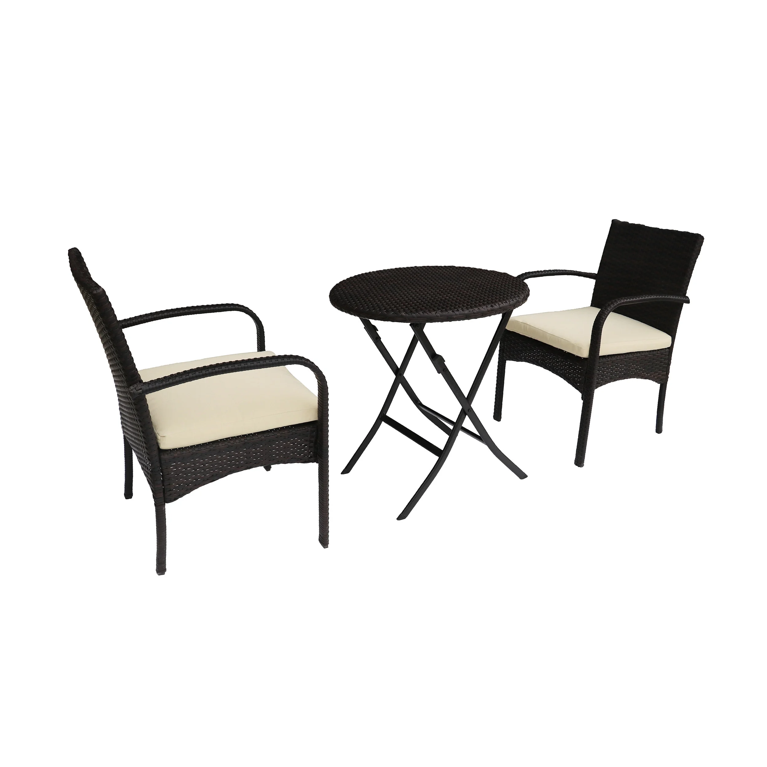 Homiyad Bistro Set, Two Cushioned Chairs and One Table