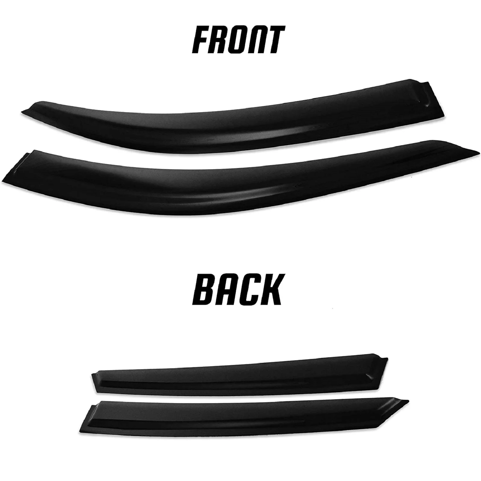 JSP Window Vent Visor For Honda Civic 4dr 2016-2020 Tape-On Rain Guard Deflector