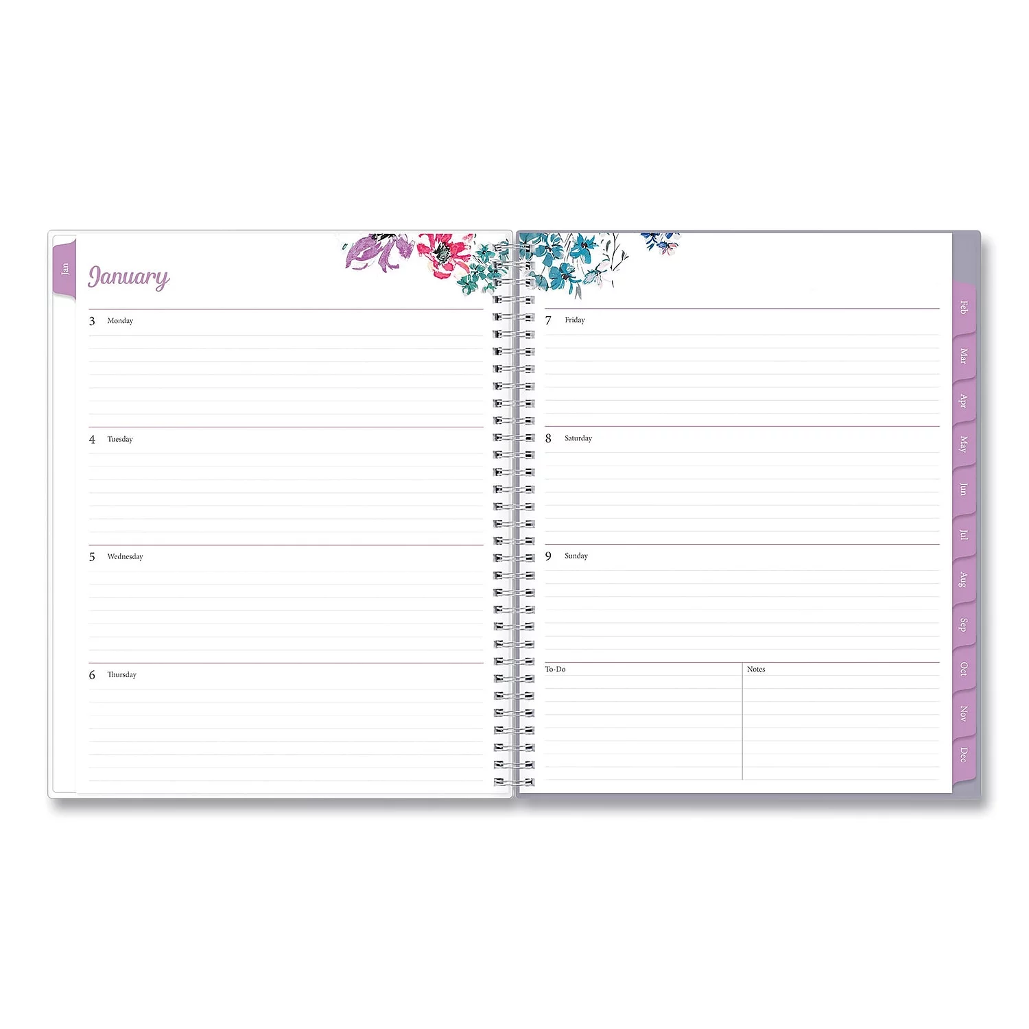 2024 Weekly Monthly Planner, 8.5x11, by Blue Sky, Laila