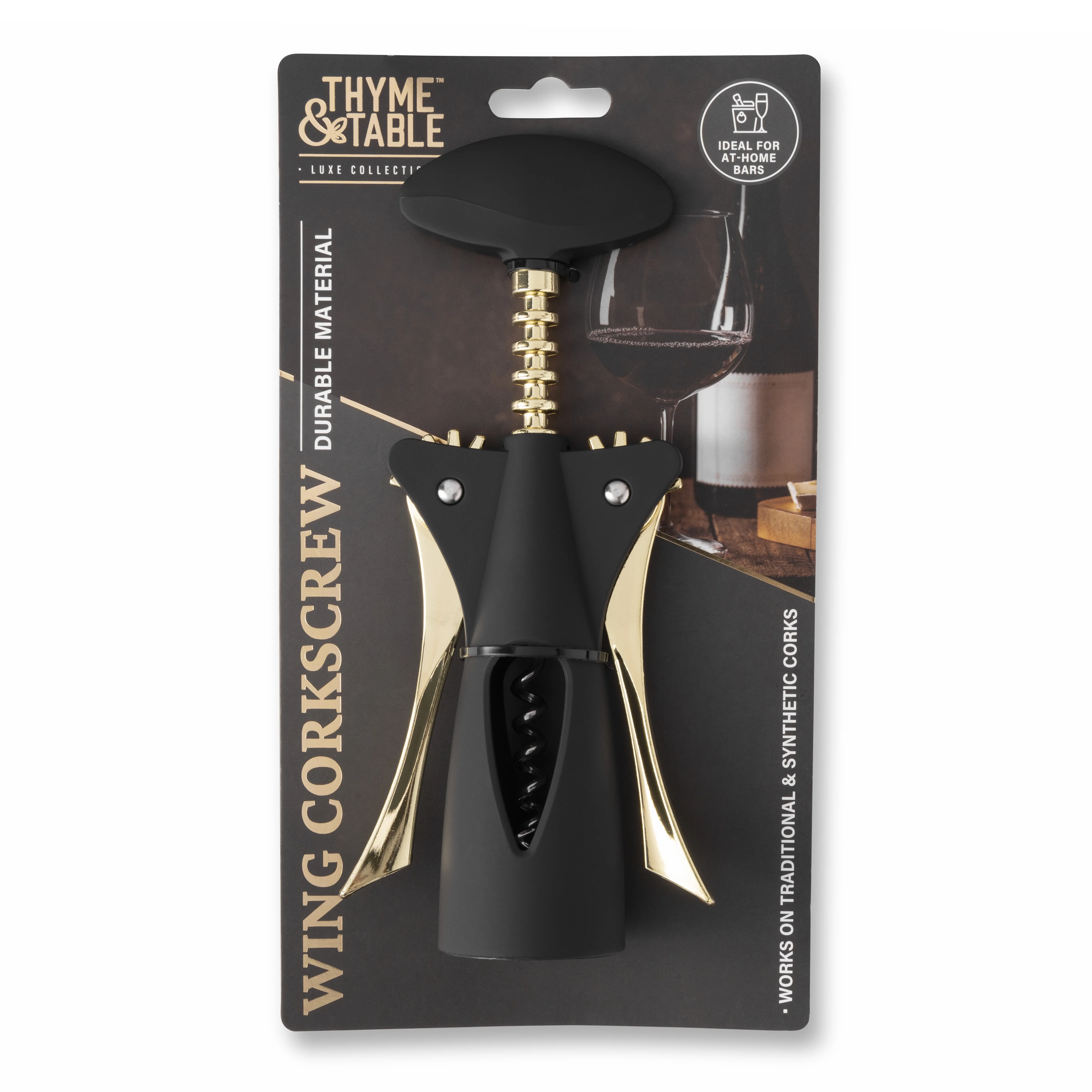 Thyme & Table Wing Corkscrew for All Corks