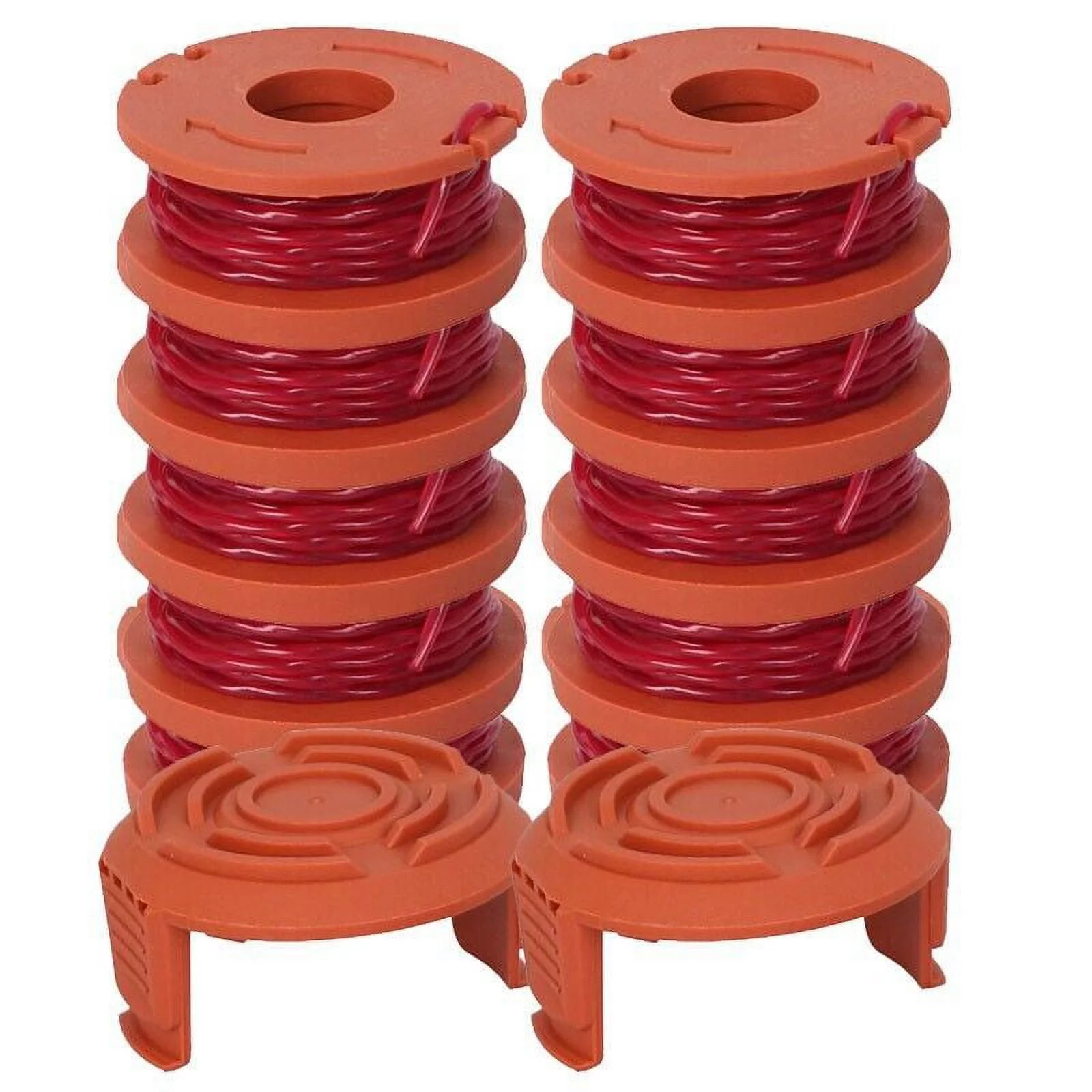 Cumbed For WORX/WA0004 Replacement Grass Trimmer Spool Line W/ Spool Cap Covers Kits