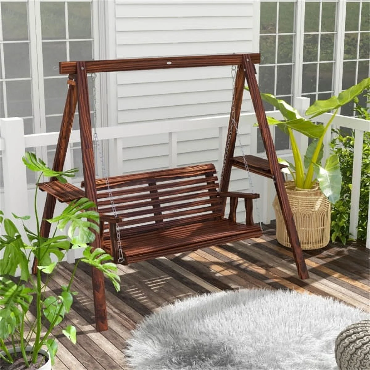 Fithood 2-Seat Outdoor Swing Chair