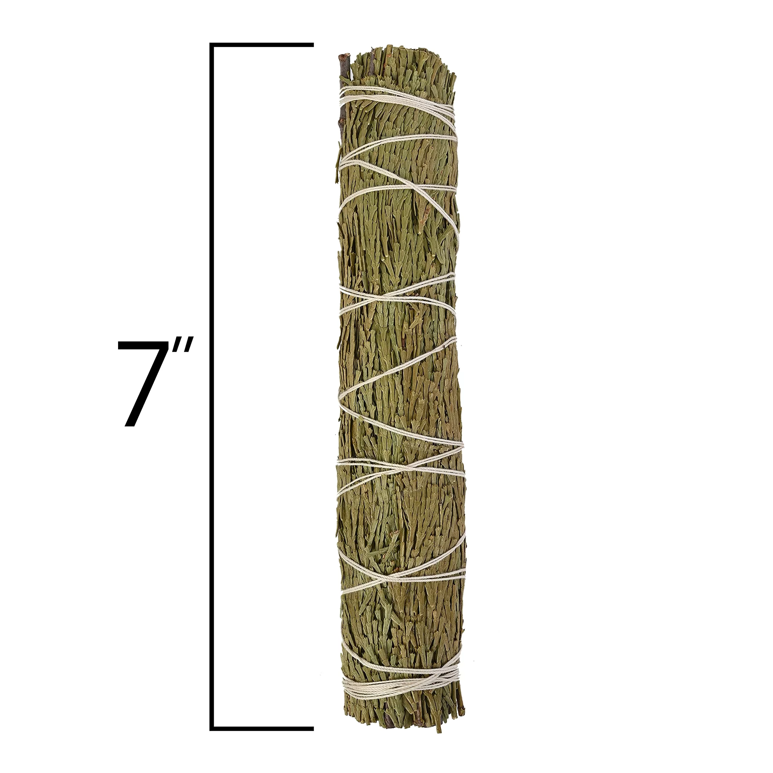 Incense Garden Large Cedar Smudge Stick - 7 Inch - for Smudging, Healing, Purifying, Meditating & Incense