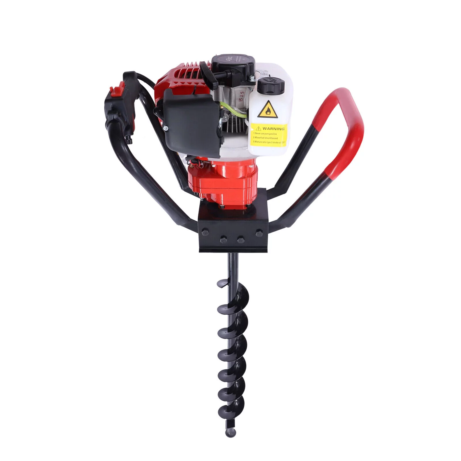 DENEST 2Stroke 43CC Gas Powered Post Hole Digger Tool+Earth Auger Drill Bit 8
