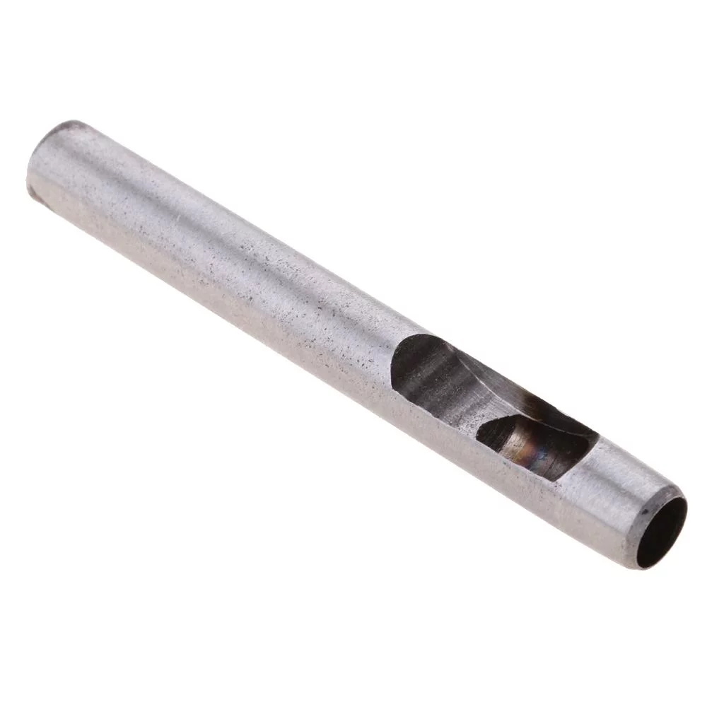 Miulika 4xSteel Round Hollow Punch Hand Tools Hole Punching Leather Gasket 9mm 4 Pcs