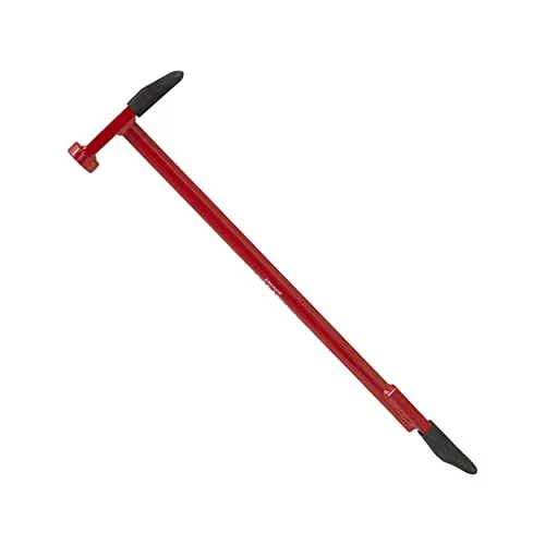 CH9 19-Inch Multi-Faceted, Dual-Action Chipper Head Design Hammer-Style Ice Chisel Red