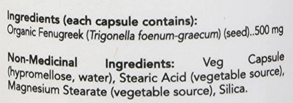 NOW Fenugreek (500 mg - 100 Capsules)