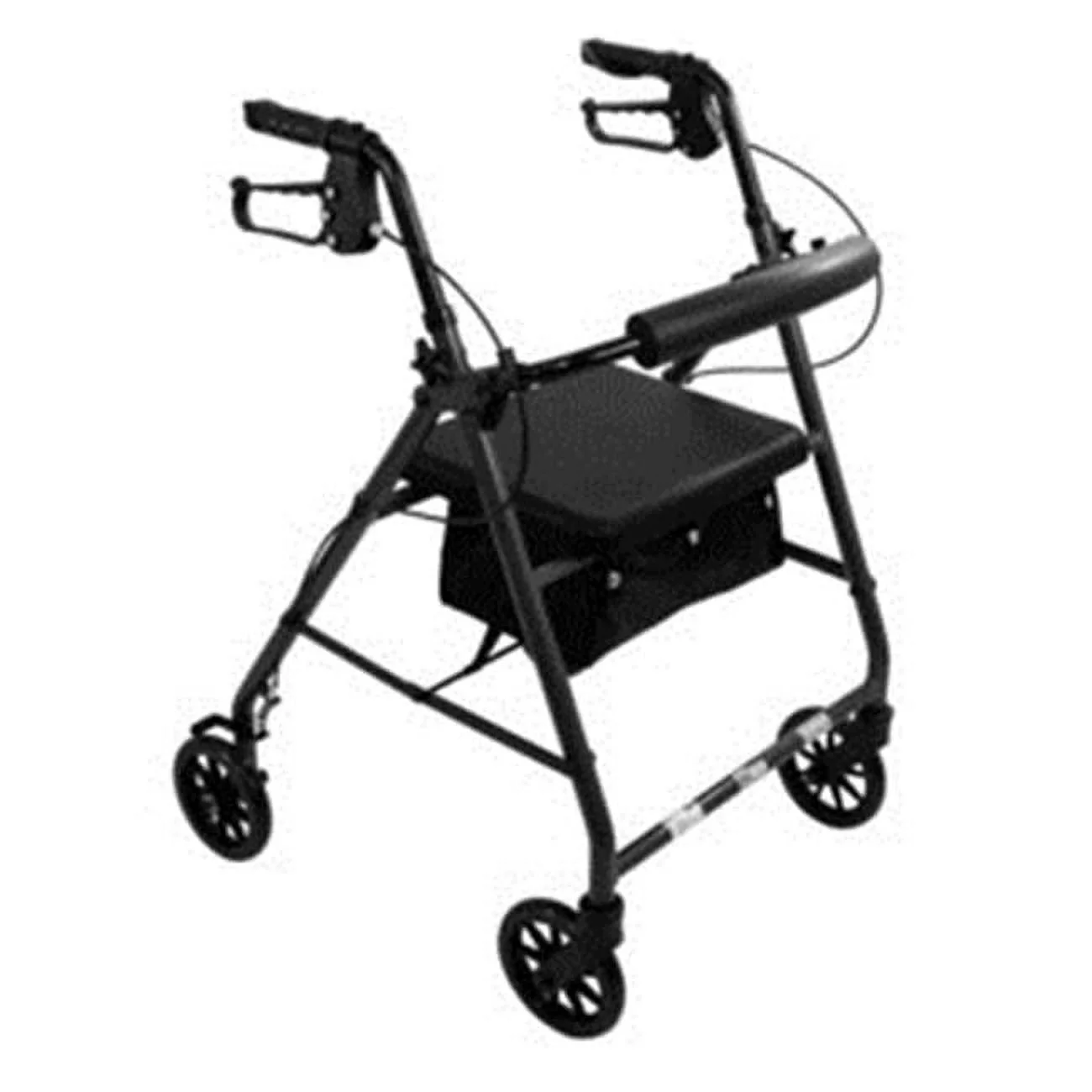 Rollator Aluminum 6 in. Wheel, Black