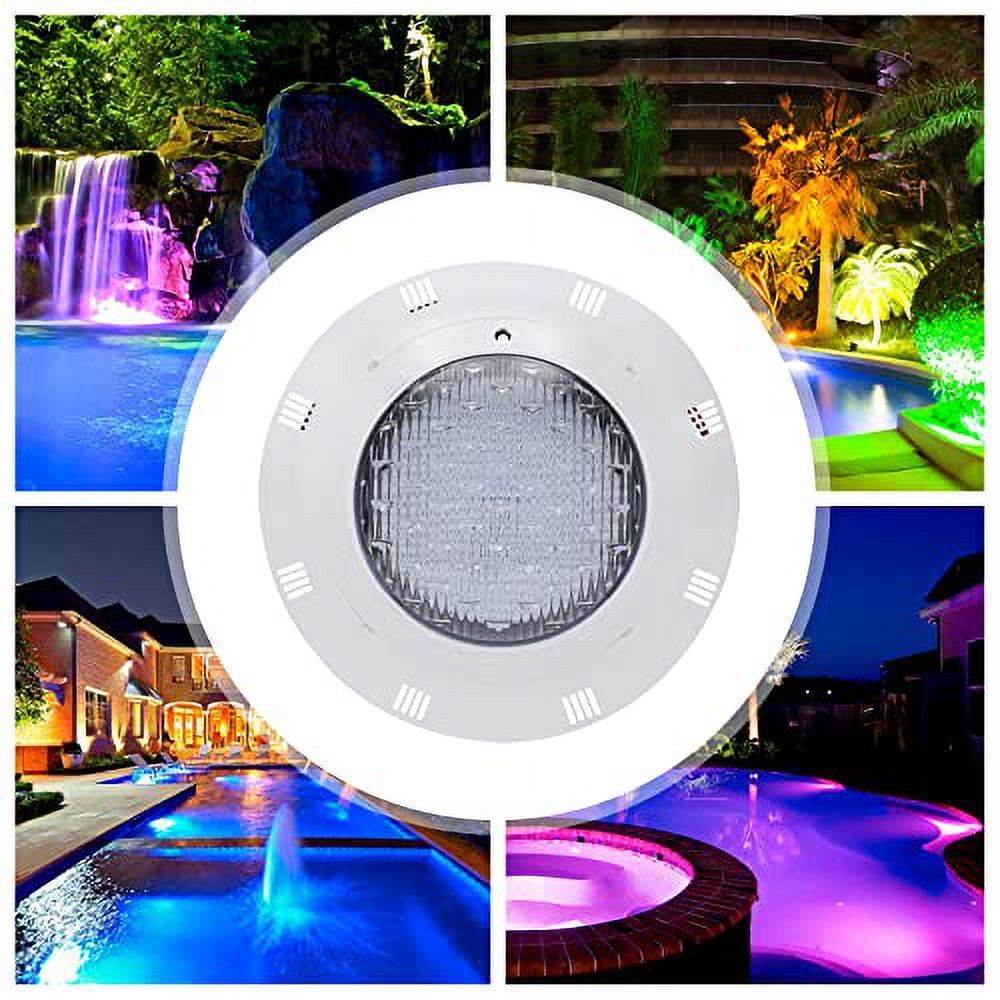 12V 45W Pool Light Underwater Color Changing LED Lights RGB IP68 with Remote - Perfect for Swimming Pools, Home Aquariums, Fountains, and Ponds