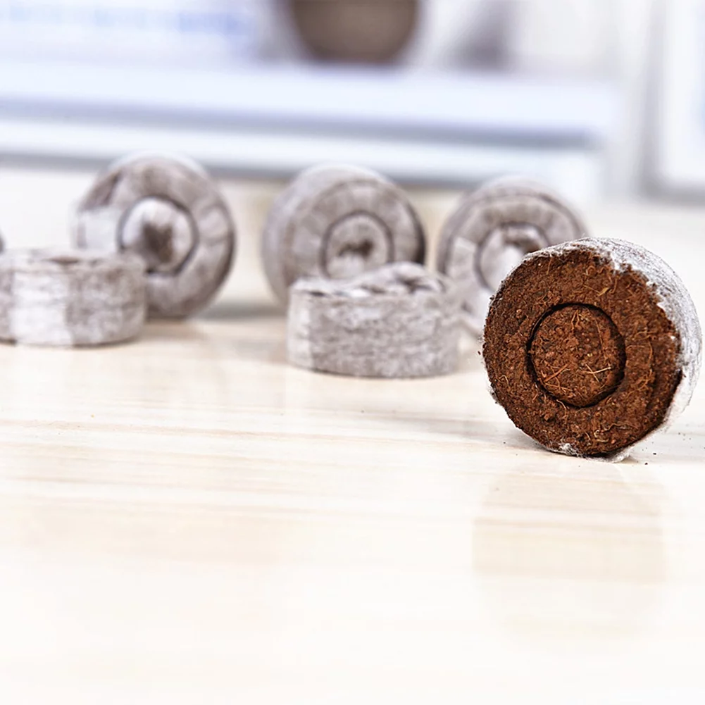 10pcs Jiffy Peat Pellets Seedling Soil Block Starting Plugs Seeds Starter