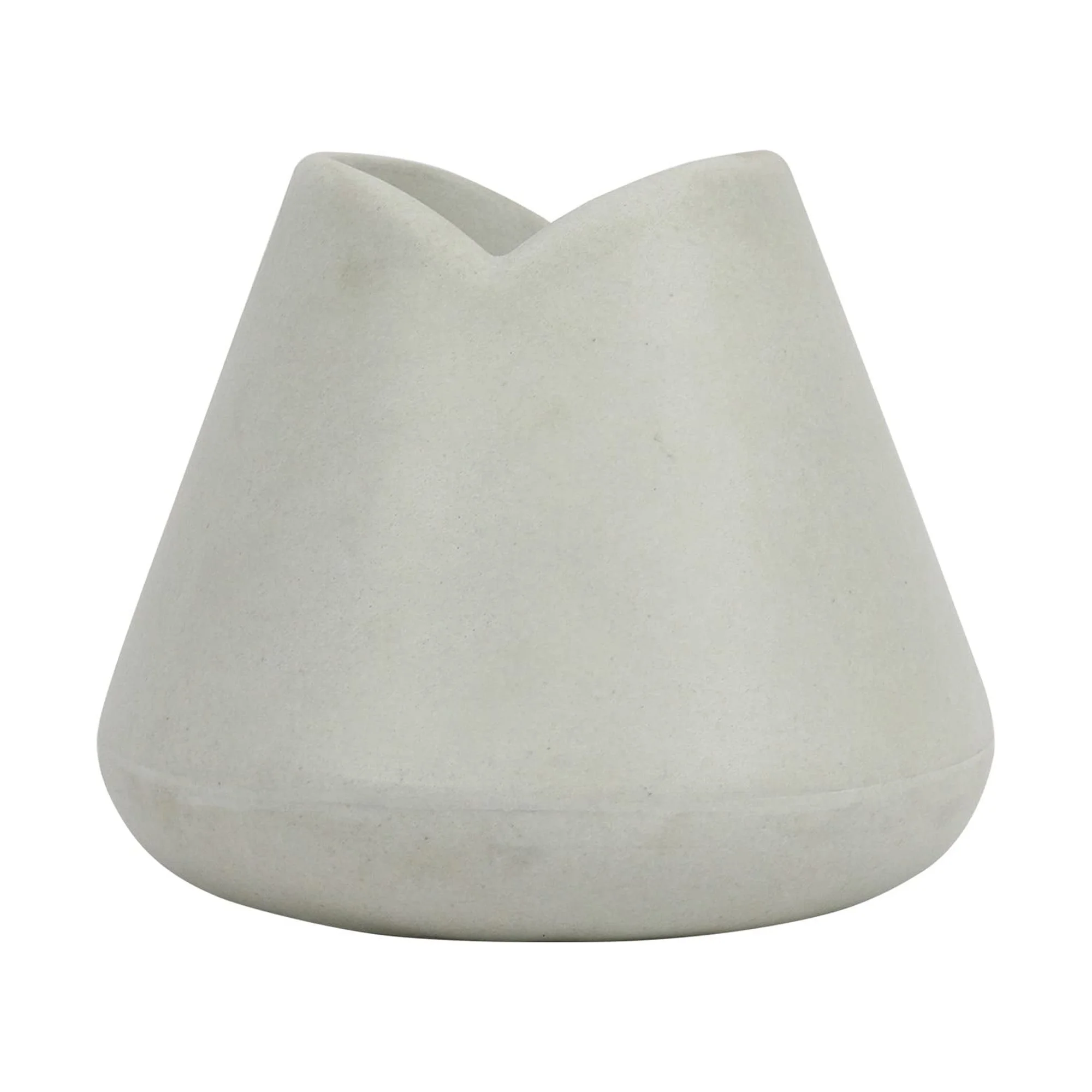 Ecobo 15.7 inches Eco-Friendly Novelty Pot Planter, Tulip Indoor/Outdoor use, Durable, Versatile & Lightweight, Designed by Brazilian Artisans, Contemporary All-Weather Design - White