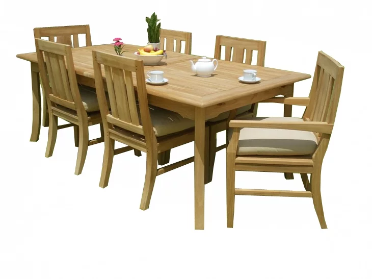 7 PC A Grade Outdoor Patio Teak Dining Set - 117