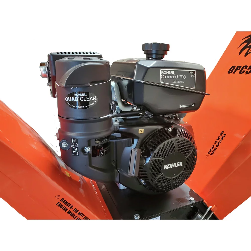 Detail K2 OPC506 6 in. 14 HP Cyclonic Chipper Shredder with KOHLER CH440 Command PRO Commercial Gas Engine