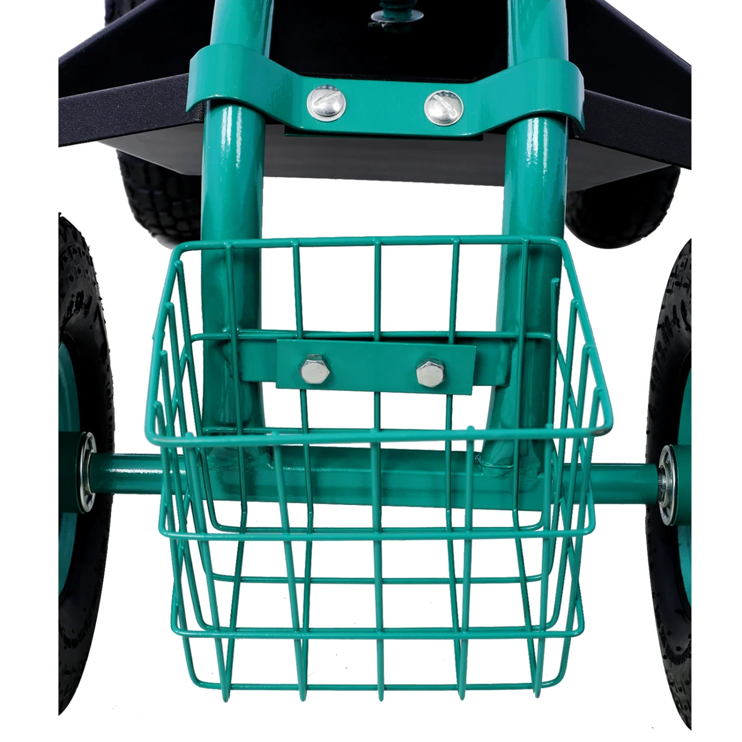 Rolling Garden Scooter Garden Cart Seat with Wheels and Tool Tray  360 Swivel Seat Green