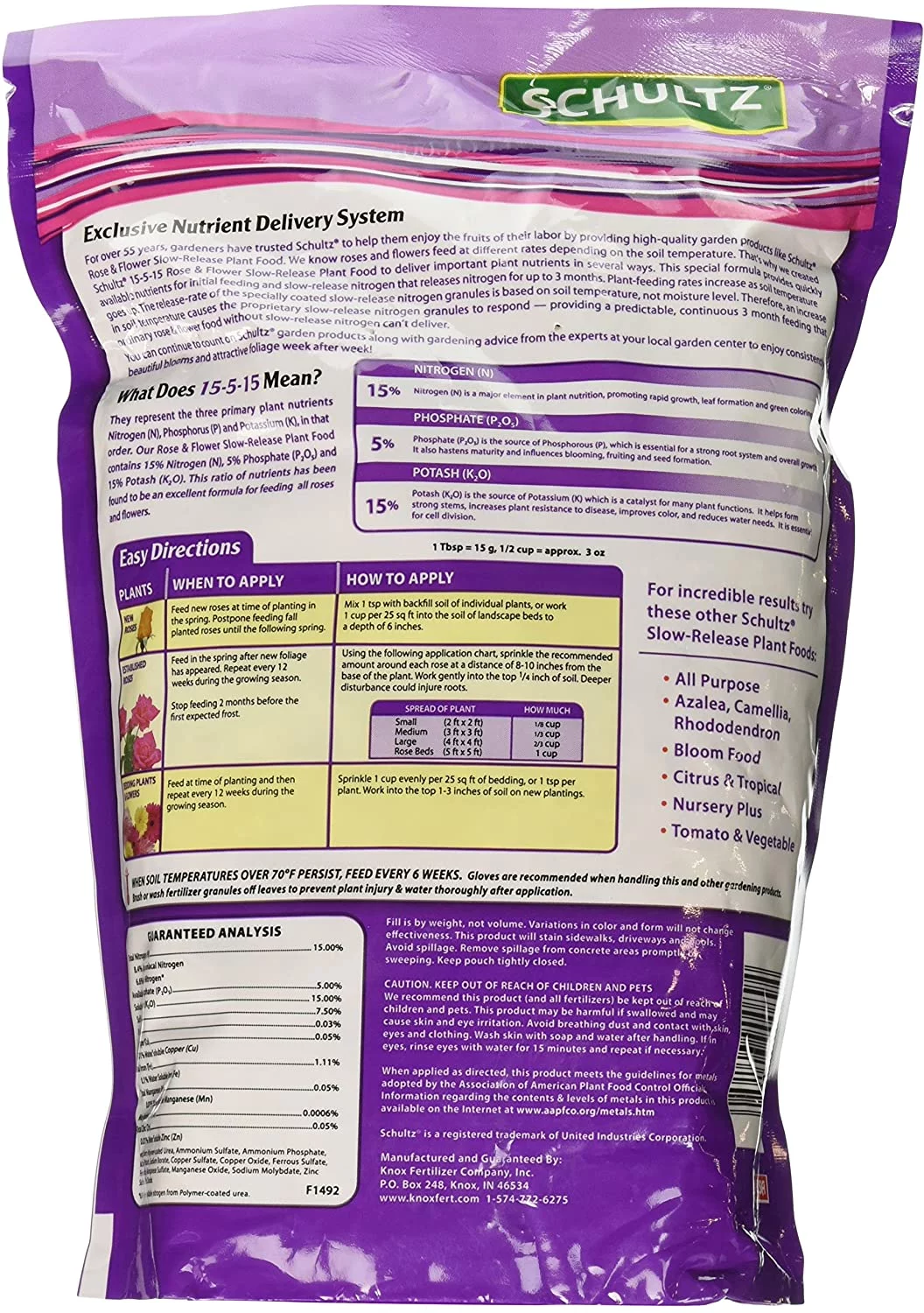 Schultz SPF48410 Plant Food, Granular, 3.5 lb