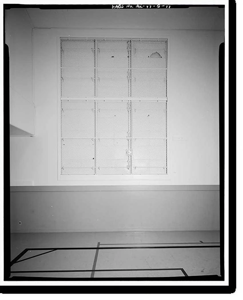 Historic Framed Print, Kodiak Naval Operating Base, Gymnasium, U.S. Coast Guard Station, Kodiak, Kodiak Island Borough, AK - 17, 17-7/8