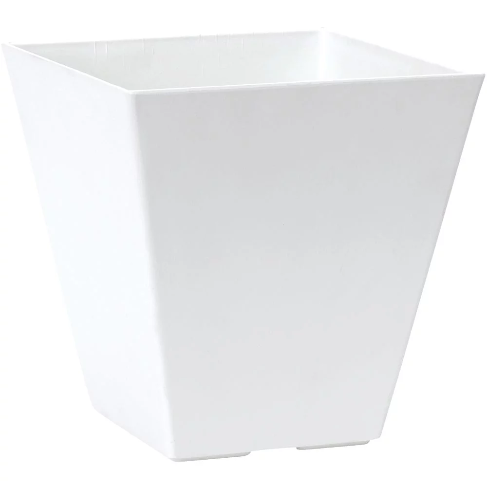 1PACK Novelty ArtStone Ella 8 in. W. x 9 in. H. x 8 In. L. White Resin Planter