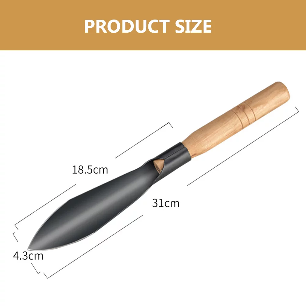 Wild Vegetable Digging Shovel 2 Pcs Gardening Shovels Hand Tools Scoop Handheld Manual Spade Wooden