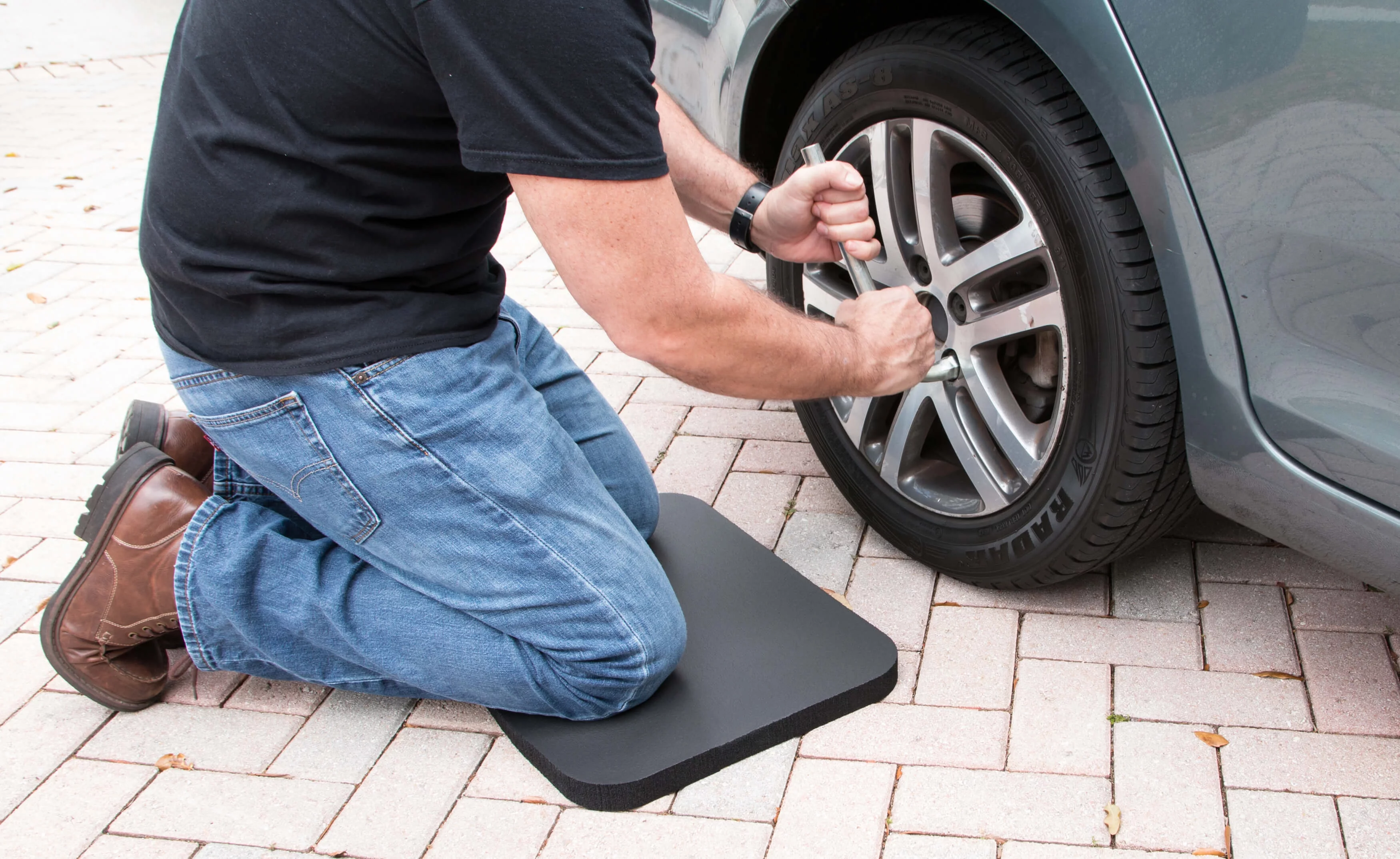 Earth Edge NBR Foam Garden Kneeling Pad, Super Cushy, Black, 20