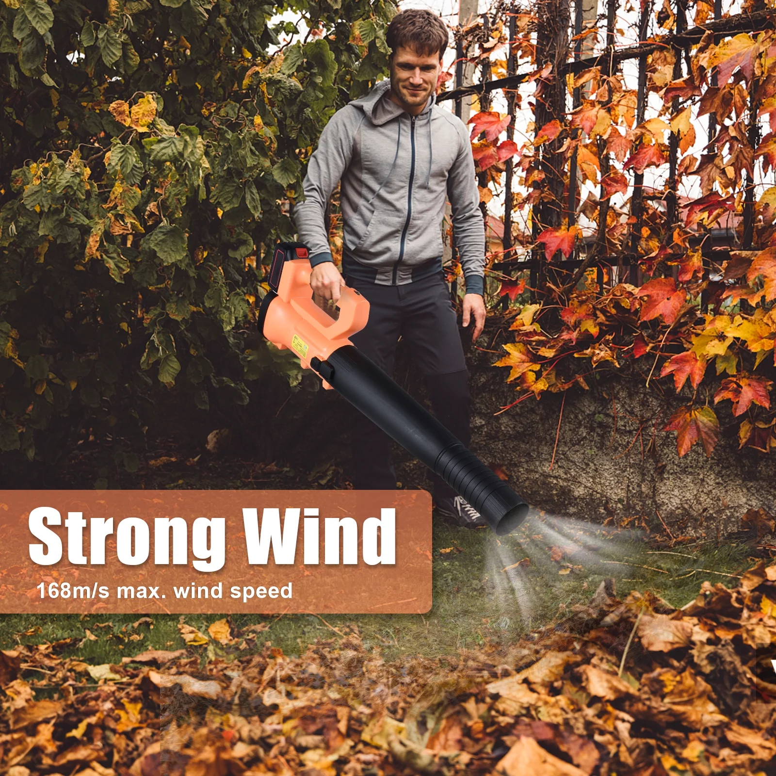 Electric Blower, Blower Battery Powered Blower Lawn Care Blower 3000w Blower 6 Adjustable 6 Adjustable Speeds Lawn Care Snow Speeds 2000mah Battery Buzhi Yaliya