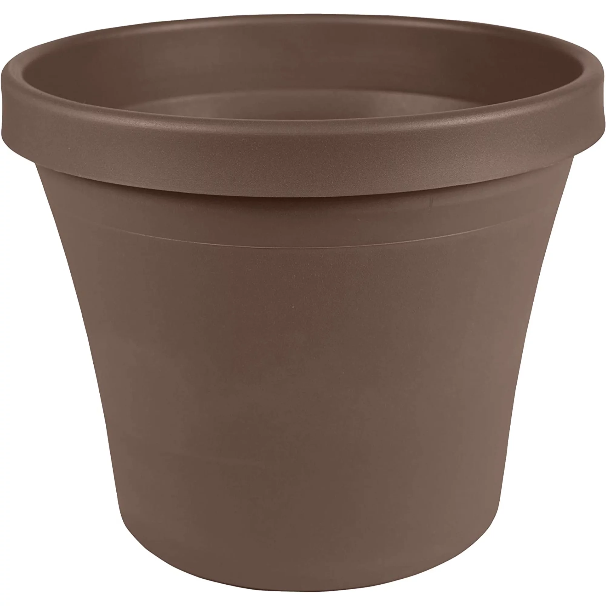 Bloem Terra Plastic Planter, Chocolate, 14
