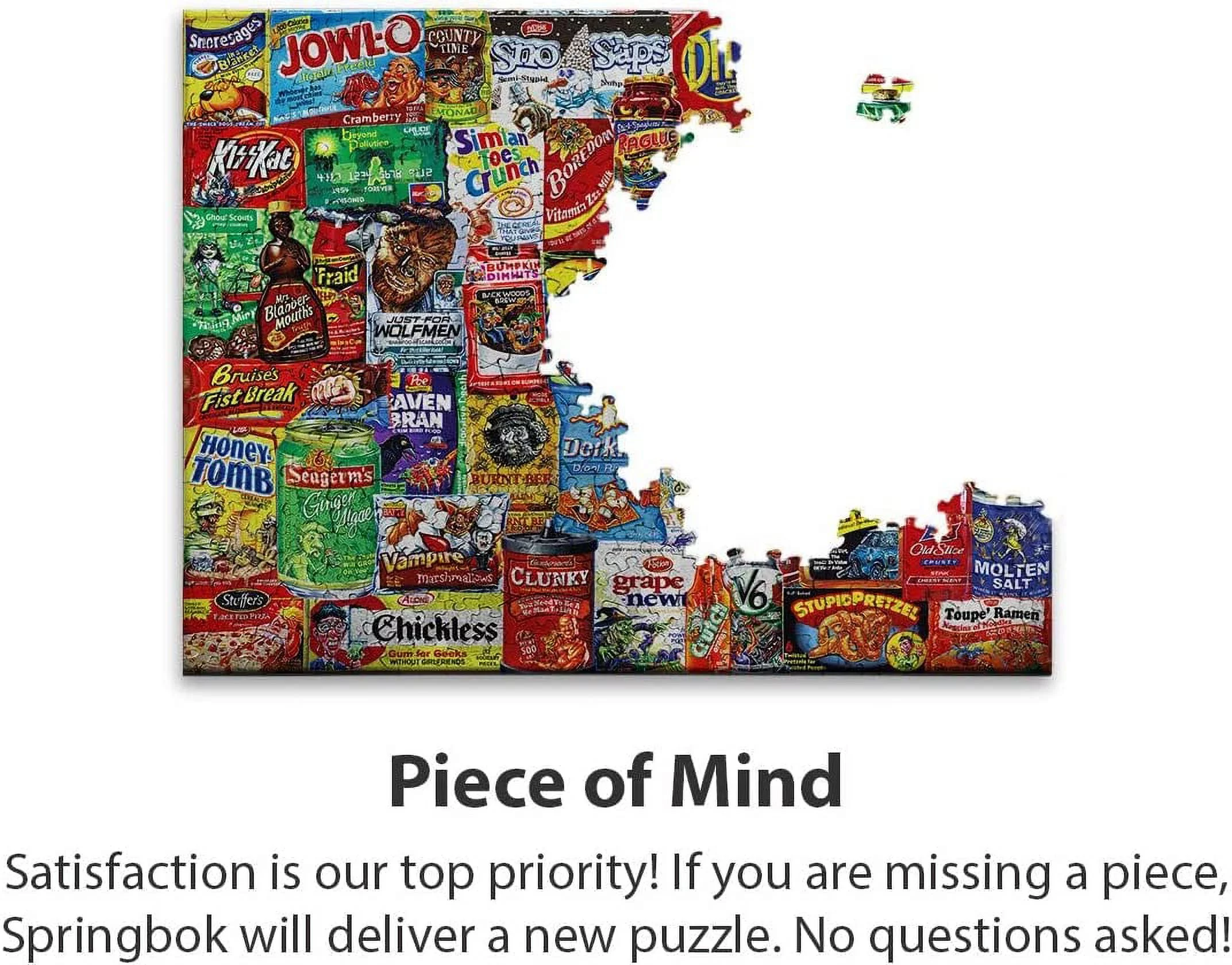 Springbok Puzzles Looney Labels 500 Pieces Jigsaw Puzzle