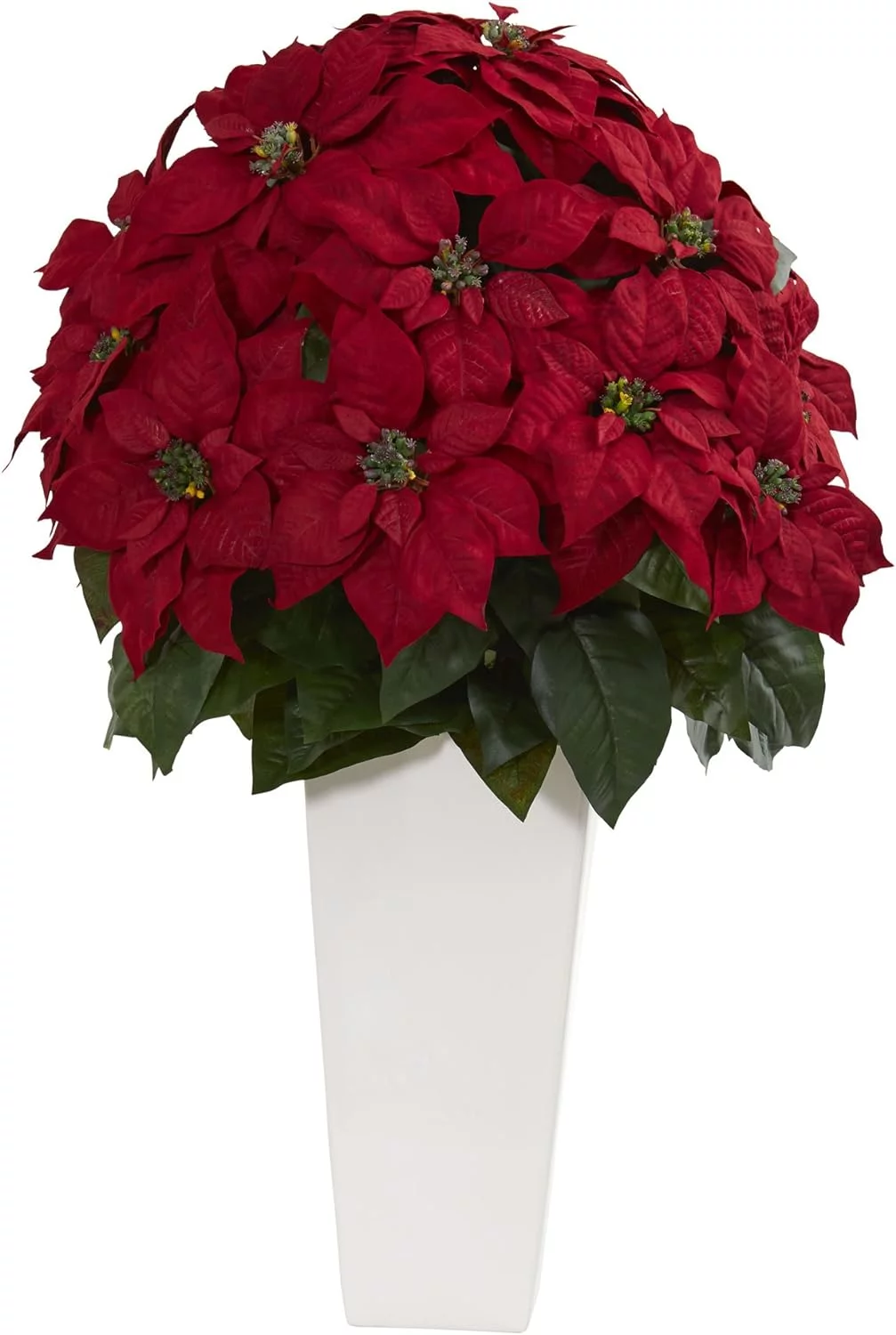 Poinsettia Artificial Plant, Red