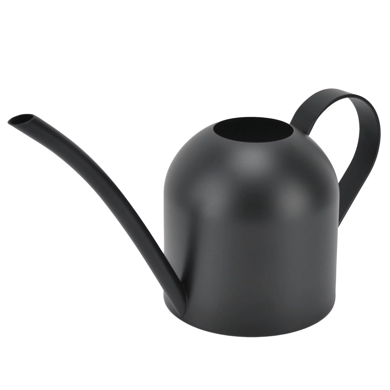 Gardening Pot 500ml Watering Pot Black Stainless Steel Gardening Potted LongMouth Sprinkling Pot for Various Plants Potted Flowers