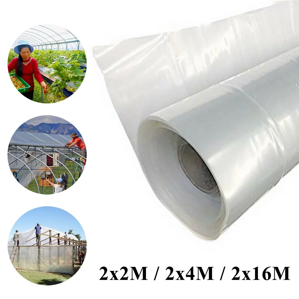Clear PE Greenhouse Growhouse Covers & Frame Garden Plant Grow Poly Film