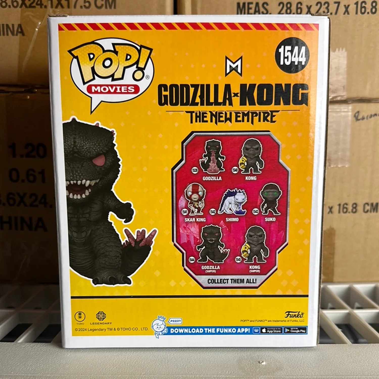 Funko Godzilla x Kong The New Empire POP! Movies Godzilla Deluxe Vinyl Figure