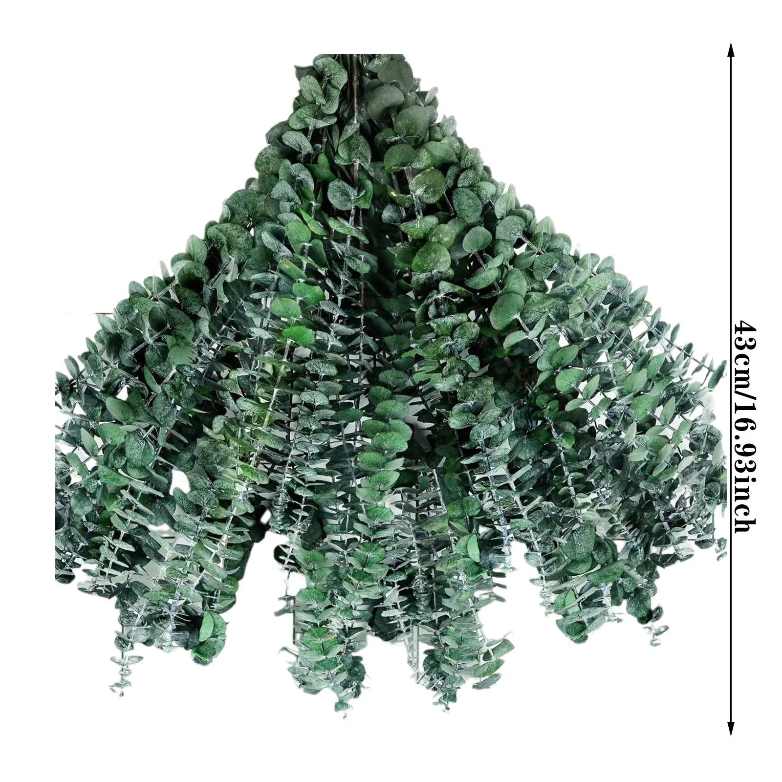 HALJEN Artificial Flowers for Outdoors in Pot 30 Pcs Real Dried Large Stems for Shower Natural Fresh Leaves 17'' Hanging for Self Care Shower Leaves Bundle Arrangement Wedding Ho