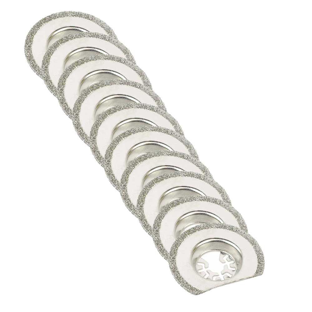 Versa Tool MB10O 63mm Diamond Semi-Round Electroplated Blades 10/Pack Fits Fein Multimaster, Dremel, Bosch, Craftsman, Ridgid Oscillating Tools