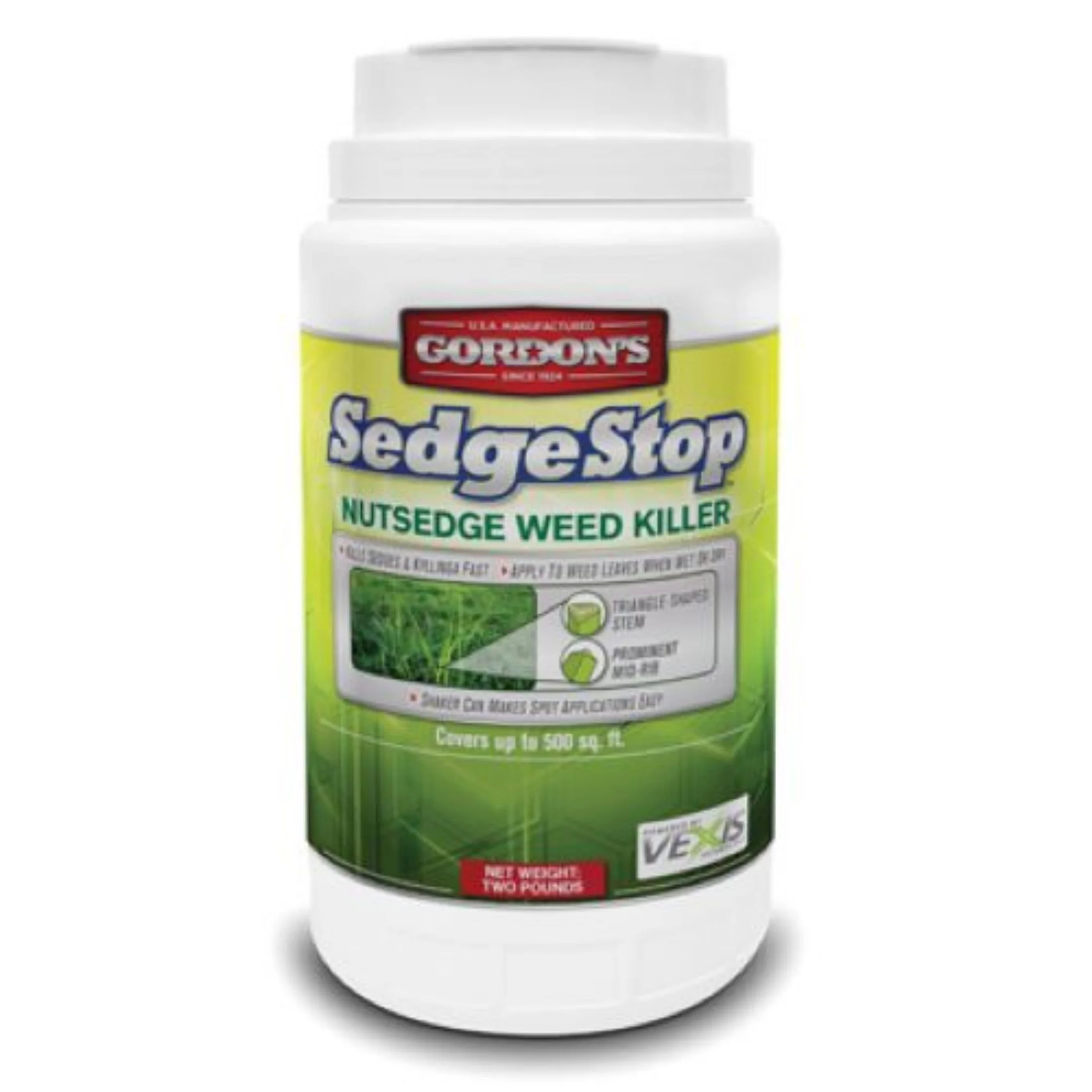 Gordon's Sedge Stop 8423152 2 LB Container of Nutsedge Lawn Weed Killer Granular Shaker Can