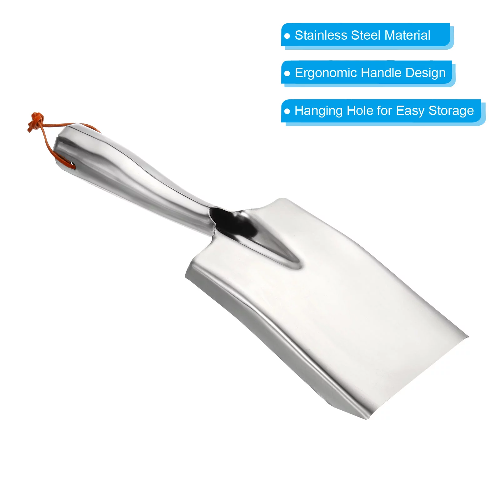 Uxcell Garden Trowel Gardening Hand Shovel Stainless Steel Square Head Shovel Garden Tools